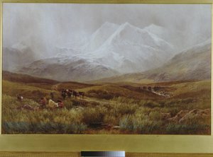 Snowstorm over Snowdon, 1879 by James Jackson Curnock